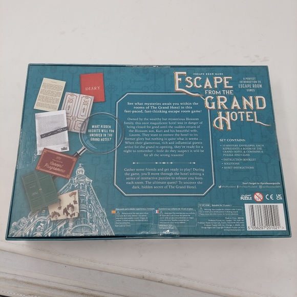 Escape From Grand Hotel Mystery Interactive Family Fun Puzzle Board Game Murder - Picture 6 of 12
